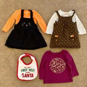 Girl 9-12 Month Holiday Lot